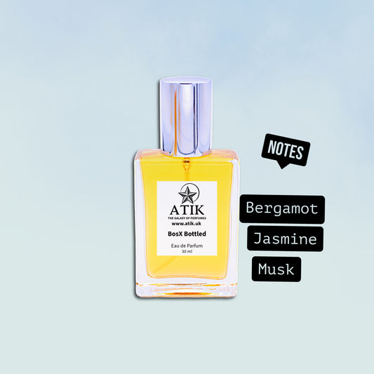 BosX27 Bottled Perfume Spray – Fresh Citrus & Musk Scent