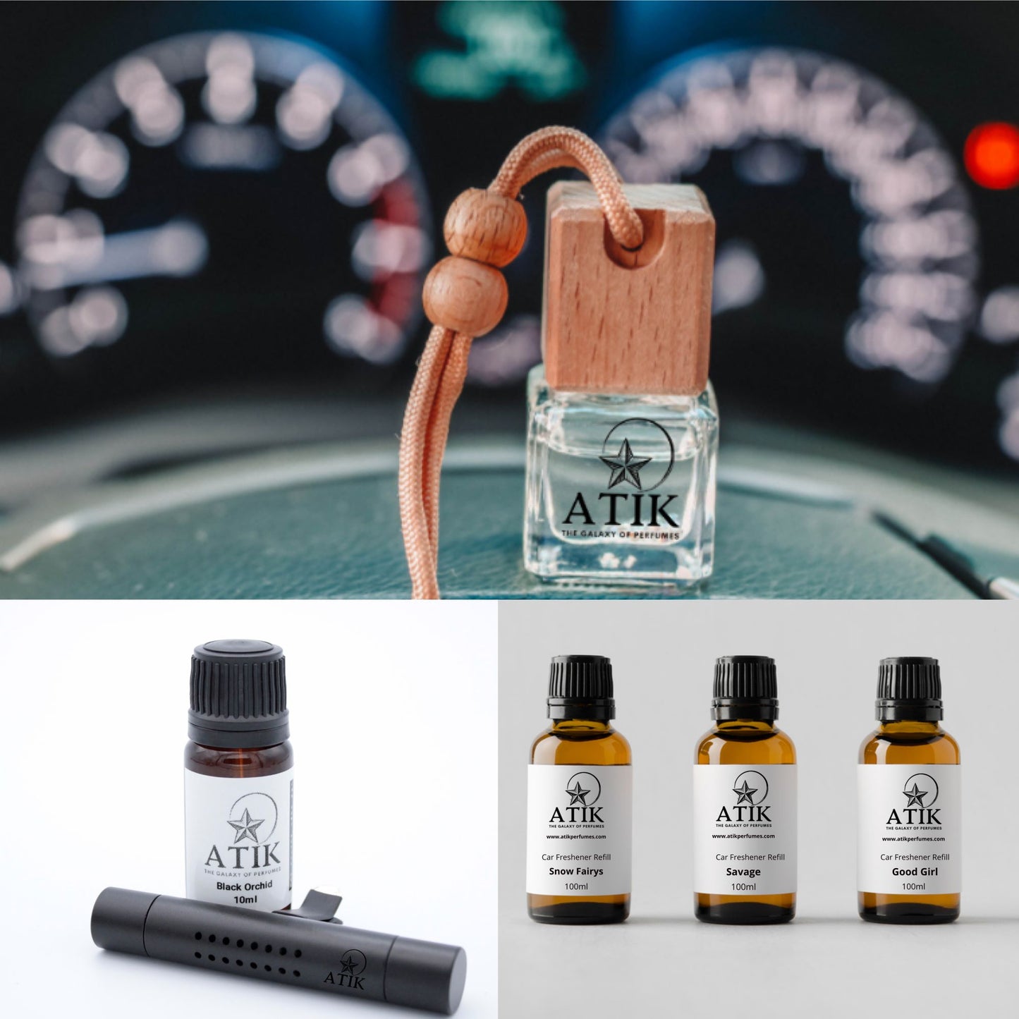 Black Leather & Cade Car Air Freshener Refill