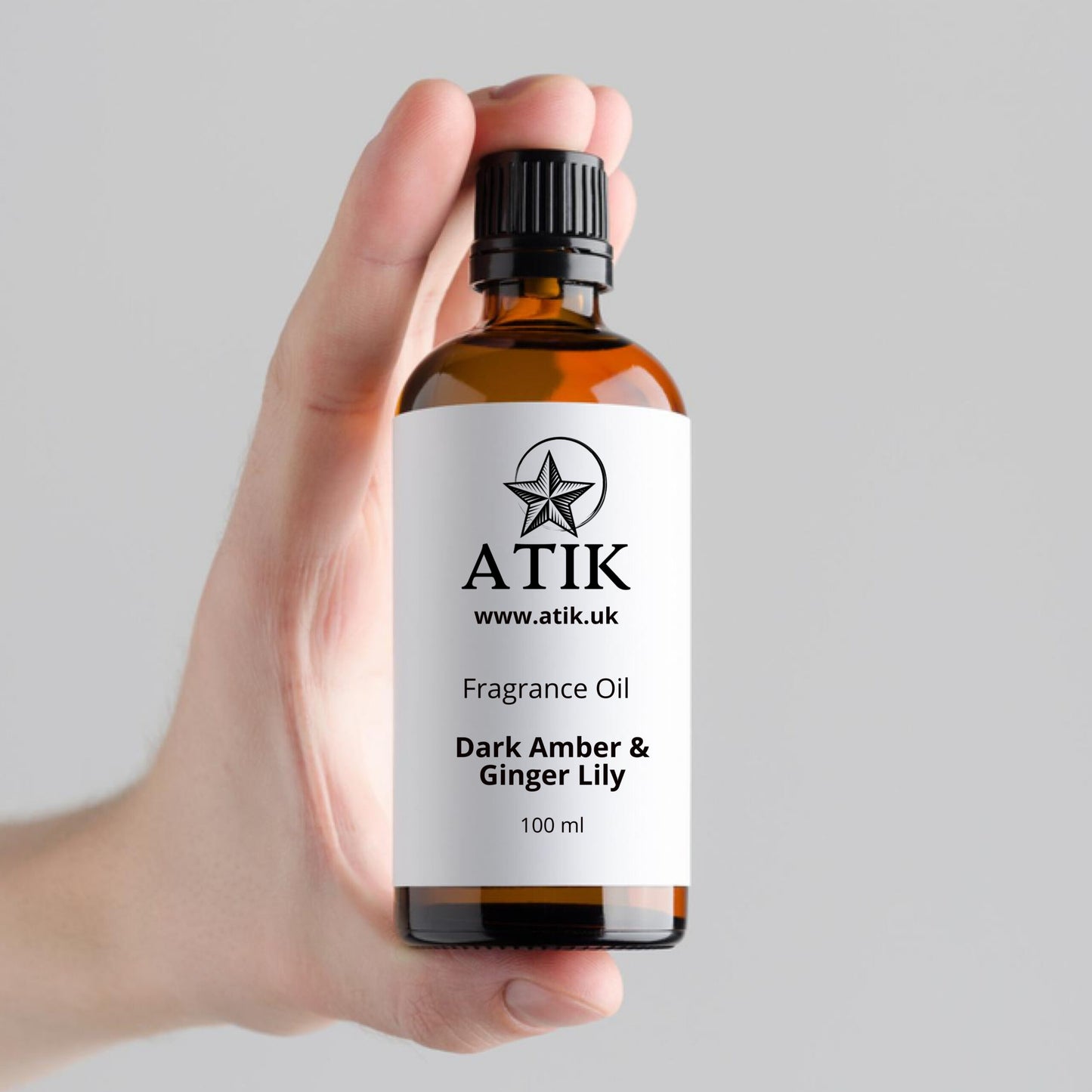 Dark Amber & Ginger Lily Fragrance Oil – Warm & Spicy Scent
