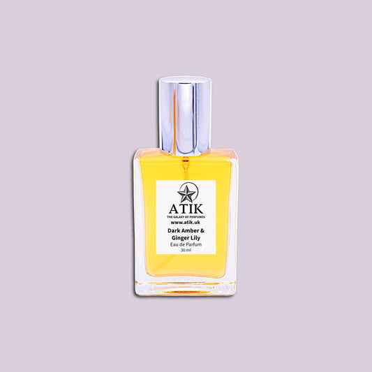 Dark Amber & Ginger Lily Perfume Spray – Warm & Spicy Scent