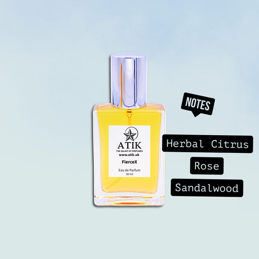 FierceX34 Perfume Spray – Bold Woody Amber Scent