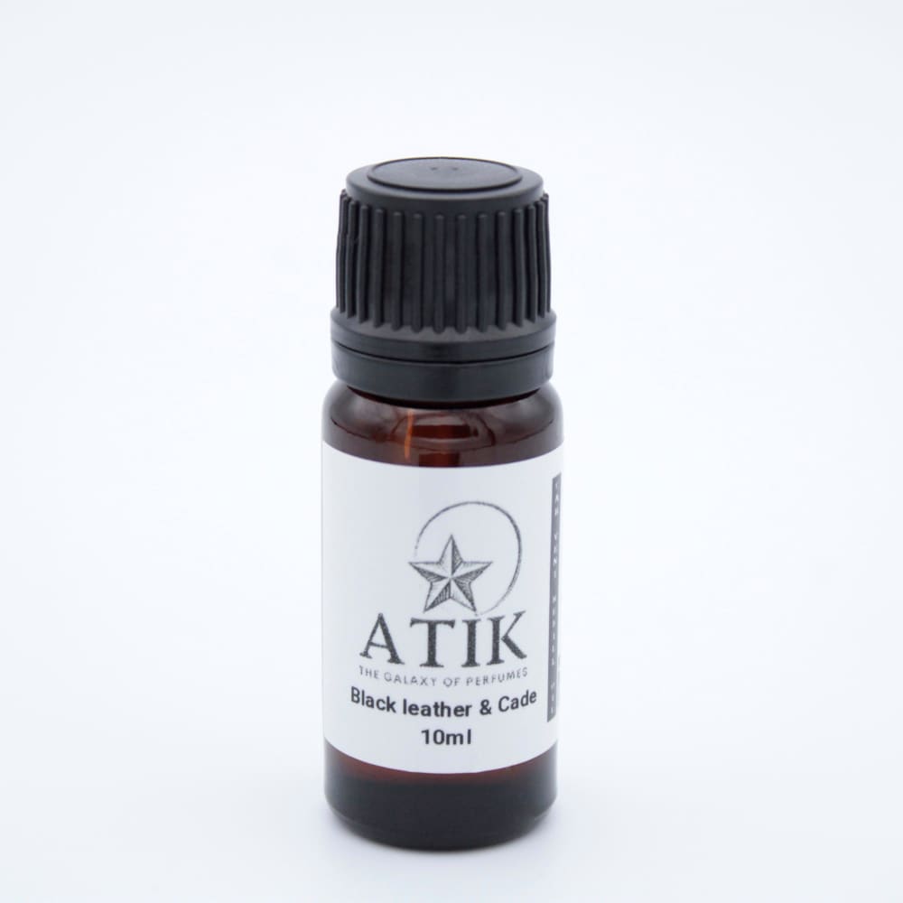 Black Leather & Cade Car Vent Air Freshener - Atik Perfumes