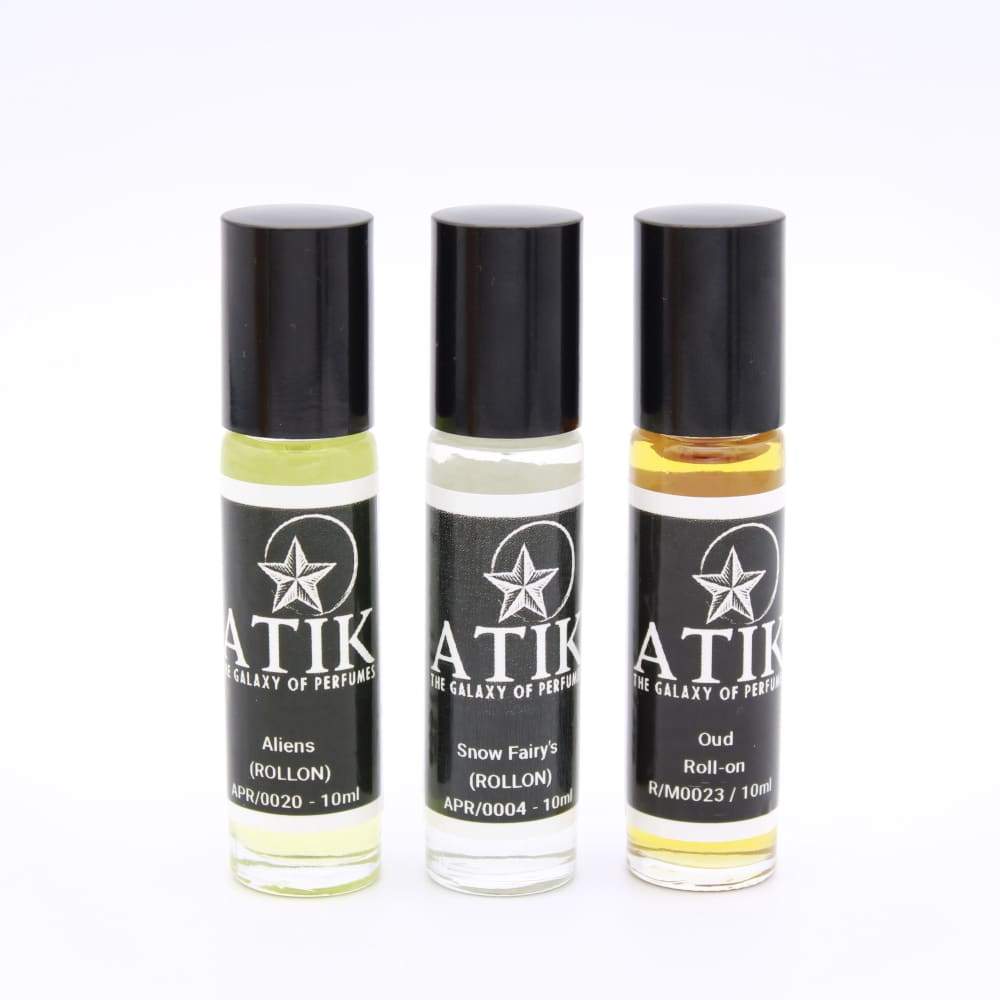 Black Leather Roll-on Perfume - Atik Perfumes