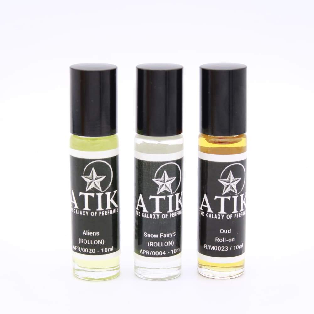 Black Leather Roll-on Perfume - Atik Perfumes